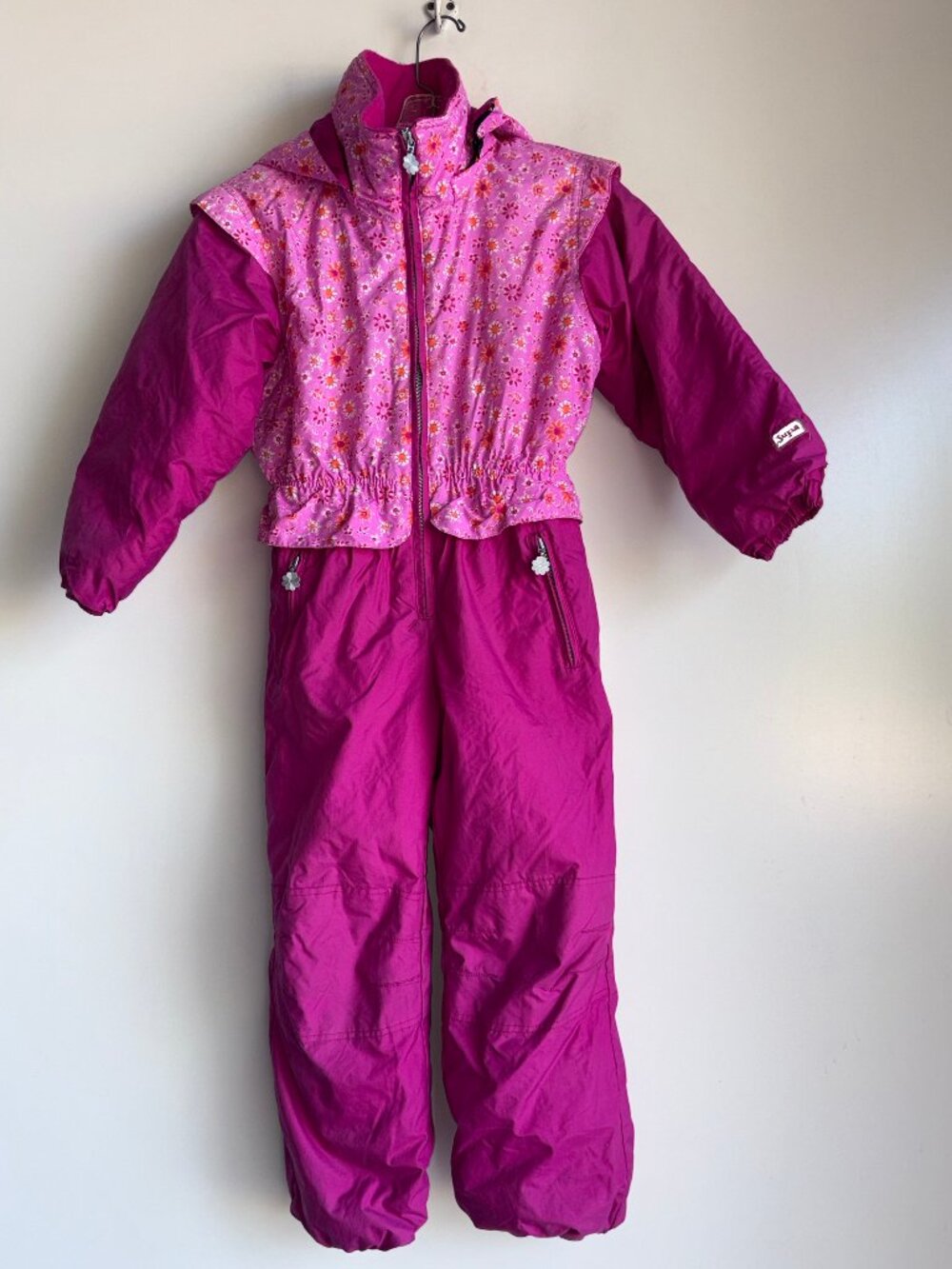 JUPA Sports Snowsuit Girls Size 6 Purple Floral